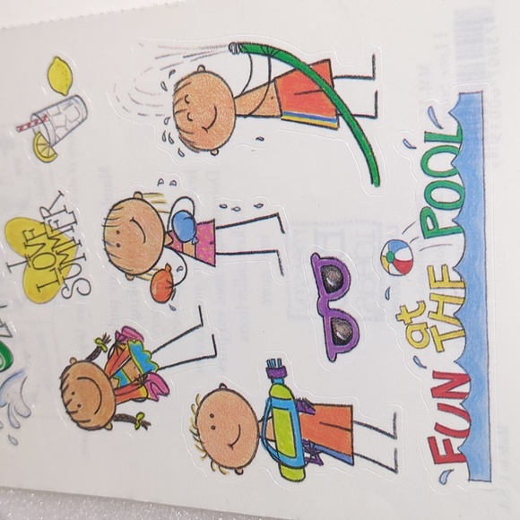 Me & My Big Ideas Fun at the Pool Sticker Pack - Only 2 Sheets - Picture 3 of 8